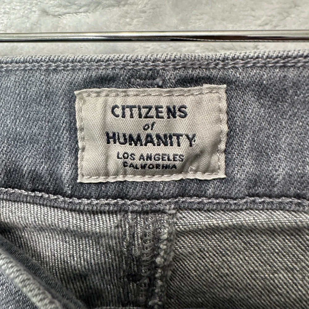 Citizens of Humanity Chrissy Uber High Rise Skinny Jeans Gray Wash Sz‎ 26 Grunge